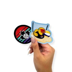 Volleyball Canada Beach Stickers