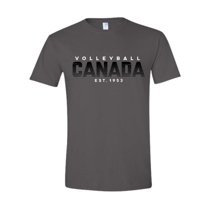 Volleyball Canada Greyscale Gradient T-Shirt